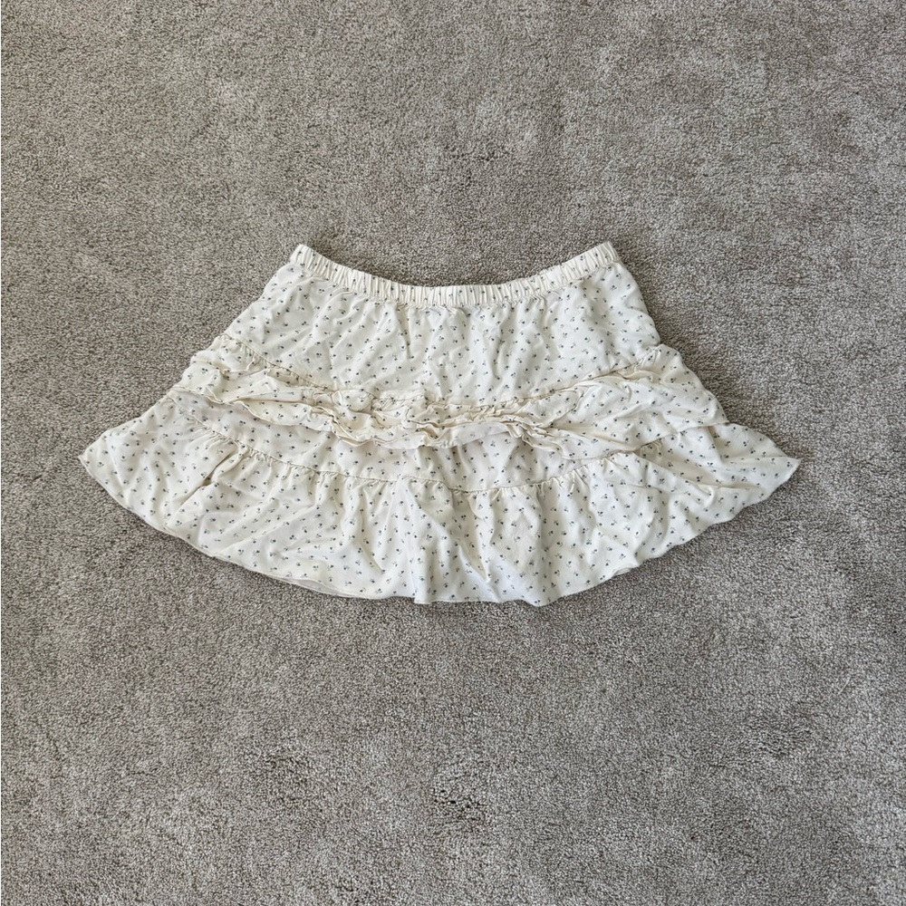 Brandy Melville yellow Ruffle Skirt